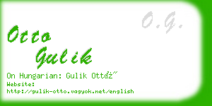 otto gulik business card